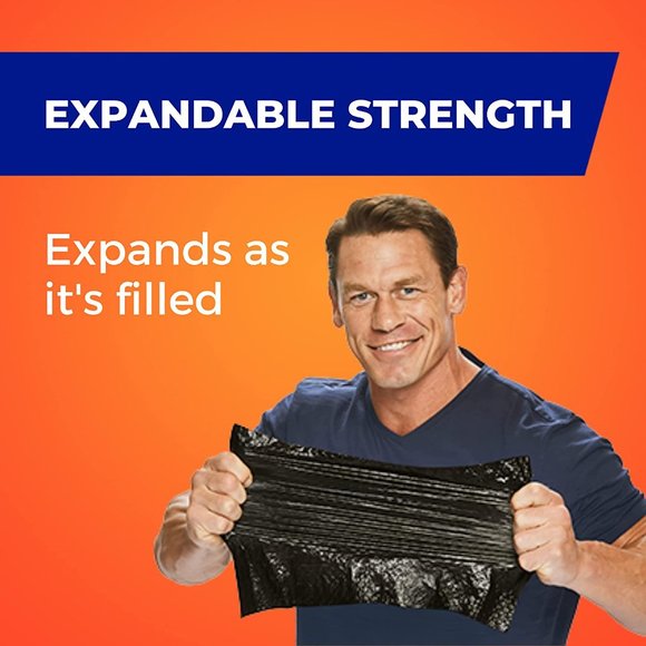 40 Count Ultra Strong Tall Kitchen Trash Bags, Blackout, Clean Burst  13 Gallon - Picture 4 of 5